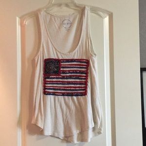Lucky Brand American flag tank top